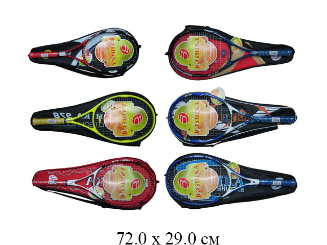 Ракетка для большого тенниса  Boshika (5 видов) в чехле