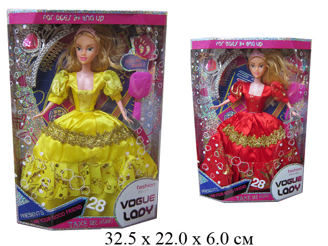 Кукла Vogue Lady гнущ. с аксессуарами (2 вида) в кор. 9591B-2
