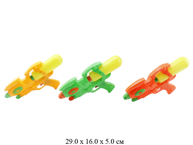 Пистолет водный (3 цвета) в пак. 3688