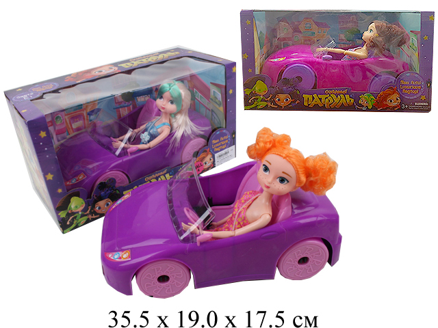 Кукла гнущ. в машине в кор.4 вида DS-010A