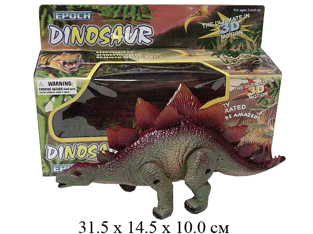 Динозавр 1005 на бат. (ходит, кричит, свет. глаза) Epoch Dinozaur (2 цвета) в кор.