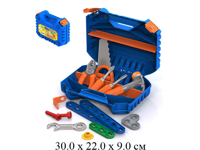 Н/инструментов с конструктором 47 эл. в чемодане "Нордпласт"