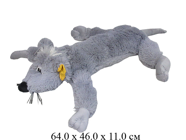 Игрушка мягконабивная Мышь "Шнурок" мал. (85 см) Ягуар