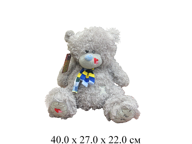 Игрушка мягконабивная  медведь в шарфике (40 см) Ягуар