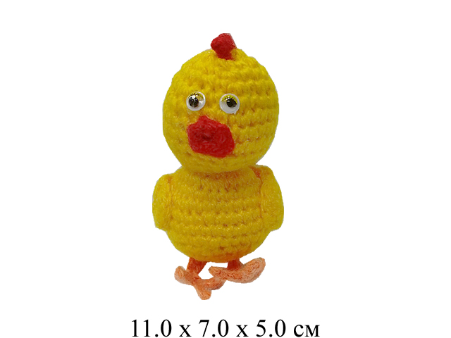 Цыпленок мягк.11 см (ручная работа)
