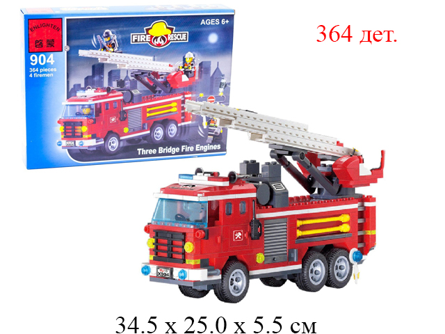 Конструктор  Пожарная машина   в кор. 904 Brick (Shifty)