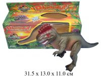 Динозавр на бат. (ходит, кричит, свет. глаза) Tyrannosaurus (2 цвета) в кор. 1018