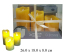 Набор 3 шт  светодиодных свечи-светильника на батарейках с инфракрасным пультом (пластик) желтый с э