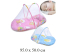 Коврик для малыша + подушка + сетка - защита от насекомых 95 Х 50 см (2 цвета : розовый, голуб.) в ч