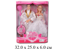Кукла - невеста гнущ. + Кен + аксессуары Anlily в кор. LH1201-12