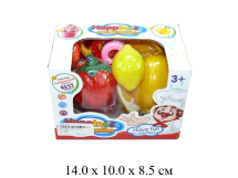 Н/фрукты + овощи в разрезе + посуда (5 предм.) в кор. YD-0011C