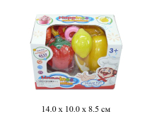 **Н/фрукты + овощи в разрезе + посуда (5 предм.) в кор. YD-0011C