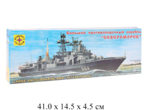 Сборная модель корабль  БПК "Североморск" (300 мм) с микроэлектродвигателем Моделист