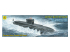 Сборная модель атомная подводная лодка баллистических ракет "Юрий Долгорукий" (1:350) Моделист