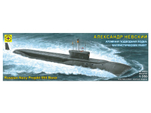 Сборная модель  атомная подводная лодка баллистических ракет "Александр Невский" (1:350) Моделист