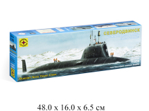 Сборная модель  атомная подводная лодка крылатых ракет "Северодвинск" (1:350) Моделист