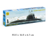Сборная модель  атомная подводная лодка крылатых ракет "Северодвинск" (1:350) Моделист