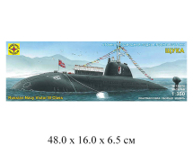 Сборная модель  подводная лодка  проекта 671РТМК "Щука" (1:350) Моделист