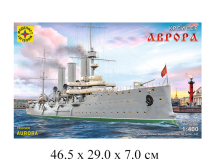 Сборная модель корабль  крейсер "Аврора" (1:400) Моделист