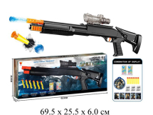 Пистолет стрел. водяными пульками и присосками + лазерн. Приц.в кор. G140