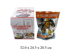 Трансформер - робот - машина Yellow Leopard в пак.  в диспл.5898-B17