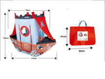 Детский игровой домик - палатка  - пиратский корабль 70 х 135 х 170 см в сумке HF002-1