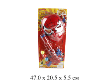 Н/супергероя  (маска, пистолет стрел. шариками) на карт. 22116A