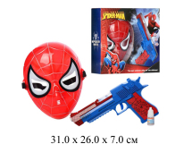 Н/супергероя маска +пистолет на бат.(свет,звук,дым)в кор.236-21A