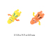 Игрушка для малышей  - крокодил завод., водоплавающий (2 цвета)444