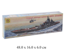 Сборная модель корабль атомный ракетный крейсер "Петр Великий" (1:700) Моделист