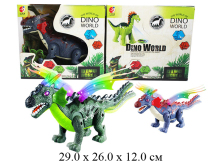Динозавр КРАСНЫЕ УШКИ на бат.свет,звук,яйца  в кор..KQX-07