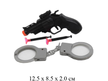 Н/пистолет ,присоски,наручники в пак.AK332-12C