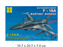Сборная модель самолет многоцелевой самолет F-16A "Файтинг Фолкон" (1:72) Моделист