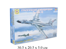Сборная модель самолет  стратегический бомбардировщик Ту-16К-10 (1:72) Моделист