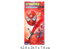 Супергерой (маска, светящ. меч, паук, супергерой со светом, свисток) на карт.8181
