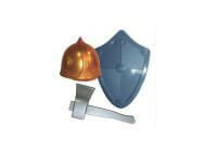 Набор "Викинг" (шлем, топор, щит) в сетке "Пластмастер"
