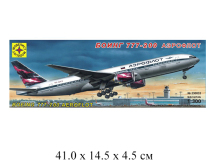 Сборная модель самолет  Боинг 777-200 "Аэрофлот" (1:300) Моделист