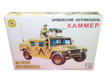 Сборная модель  автомобиль  армейский автомобиль M1025 "Хаммер" (1:35) Моделист