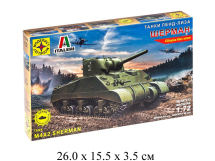Сборная модель танк Шерман серия: танки ленд лиза  (1:72) Моделист