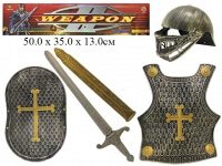 Н/рыцарский (шлем, нагрудник, меч, щит) в пак. 919B