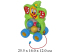 Каталка с шариками "Бимбосфера - Клоун" на веревке, в сетке "Полесье"