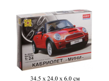 Сборная модель автомобиль  кабриолет "Мини" (1:24) Моделист