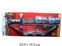 Н/рыцарский (меч, лук со стрелами, защита на руки) на карт. 6647A