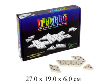 Игра "Тримино" (треугольное домино+подставки) (дерев.) в корНескучные игры