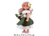 Кукла Лариса - цветочница с букетом в кор.  "Актамир"