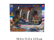 Н/пиратский корабль + пираты + аксессуары 50828C в кор.