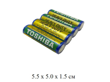 Элемент питания  Toshiba R-06  (R6KG(B)F с солевым электролитом