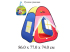 Детский игровой домик - палатка "Волшебный домик" 86 х 77 х 74 см в чехле Play Smart
