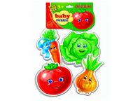 Паззлы мягкие Baby puzzle "Овощи" (4 картинки) в пак. "Владитойс"