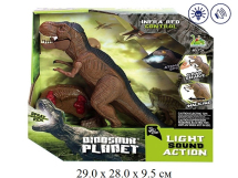 Р/у Динозавр 2 режима:демо версия,пульт управления,пар,свет,звук,рев,движение(бат в дино в компл)RS6